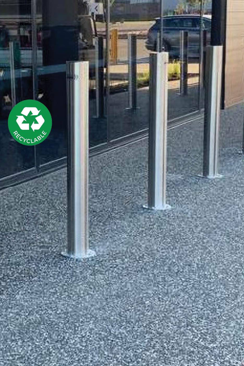 Stainless Steel Surface Mount Bollards Classic Architectural Group