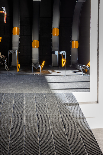 Ribbed carpet style entrance matting for medium to high-traffic areas