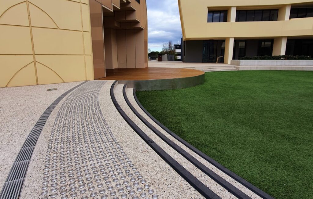 stair nosing installation at st leonards college melbourne