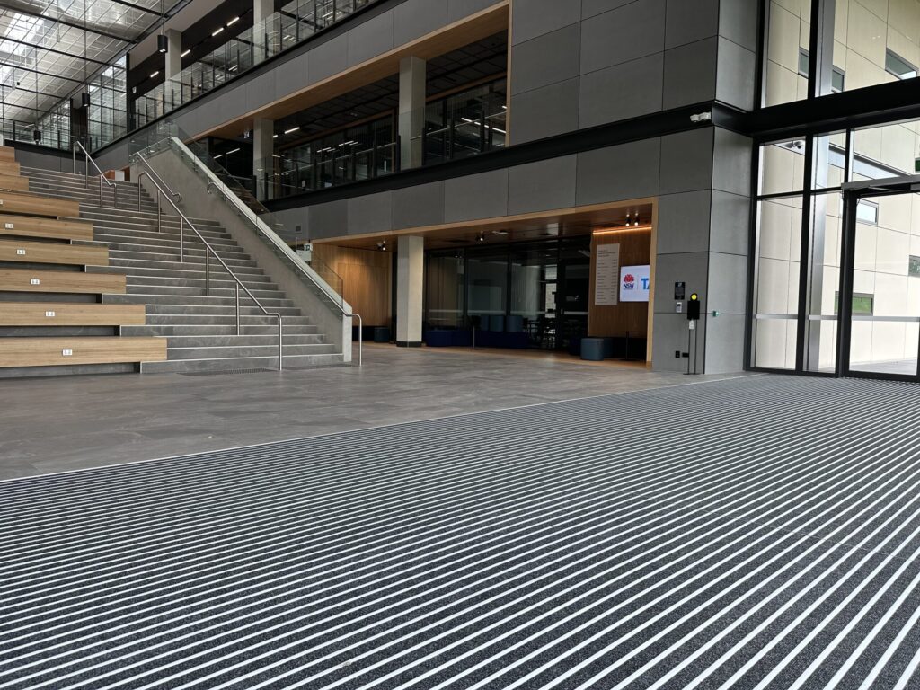 compliant entrance matting installation at iatc tafe nsw