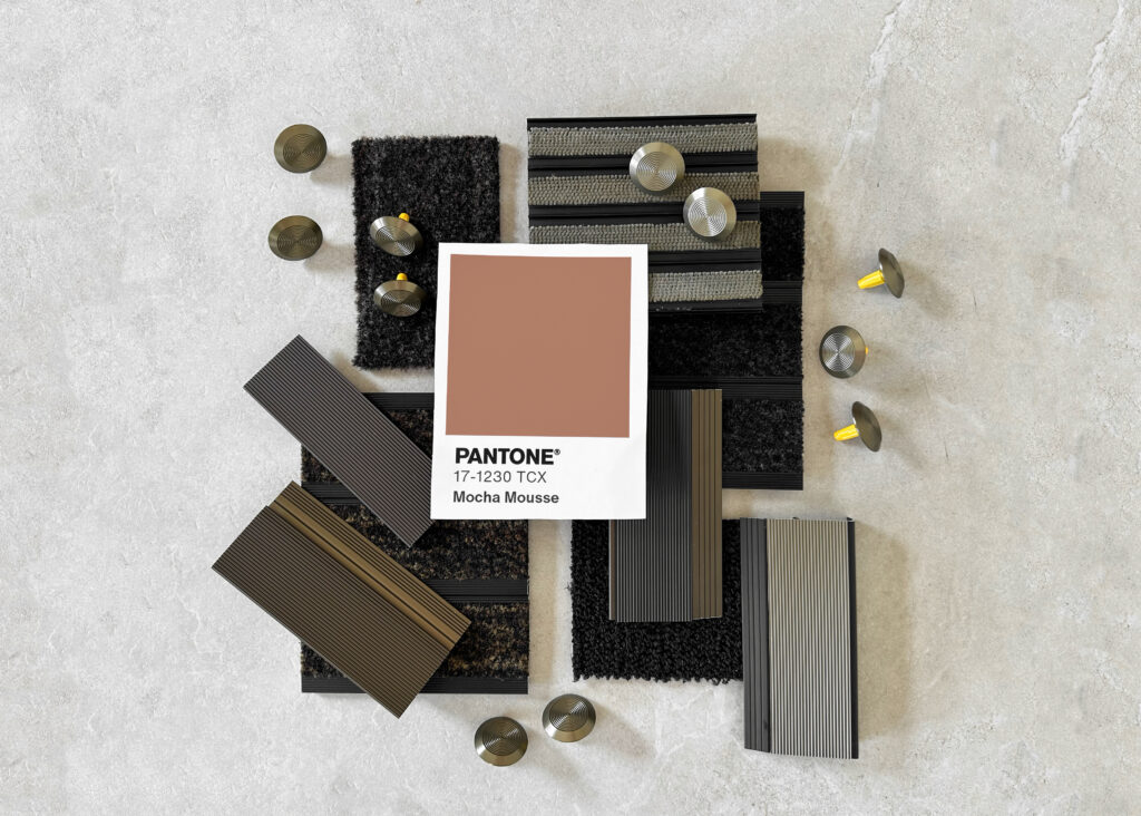 classic products in pantone mocha mousse colour palette