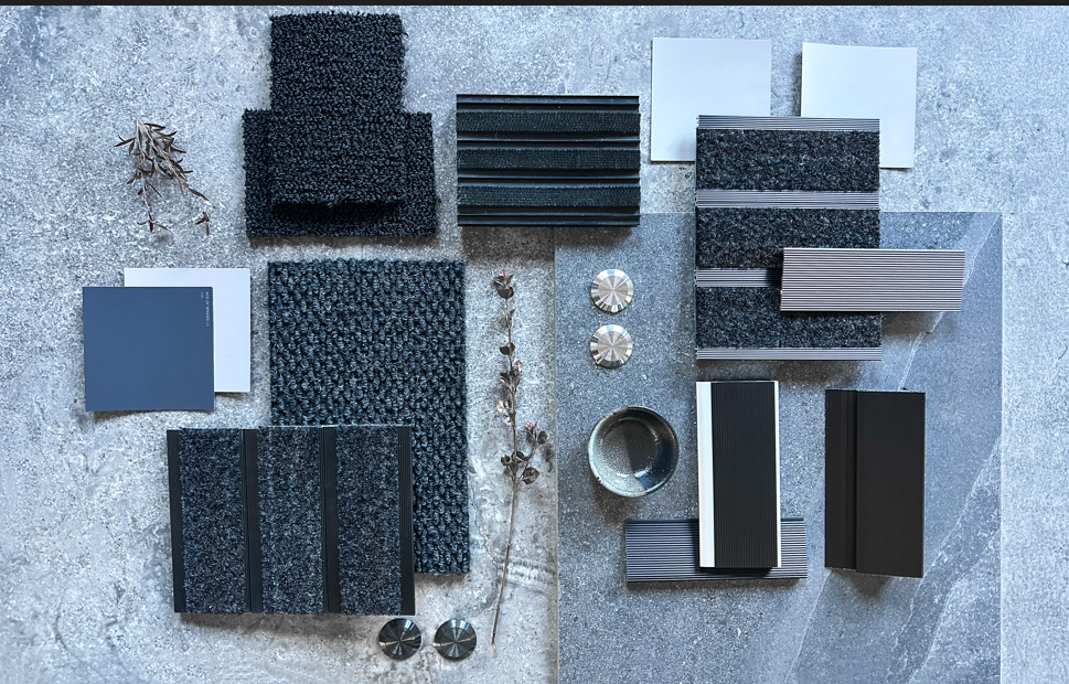 modern minimalism with metallic accents in commercial design