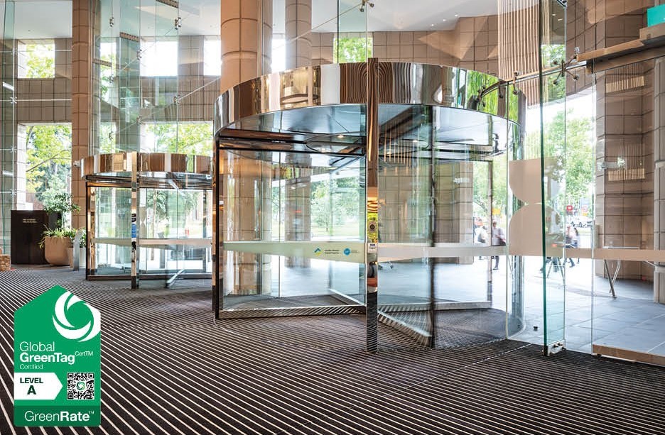 Global GreenTagCert™ GreenRate™ Level A Certified entrance matting