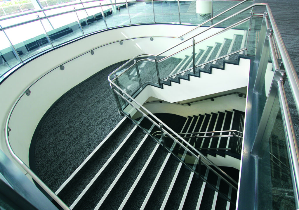 carpet vinyl rubber stair nosings installed at gold coast convention centre