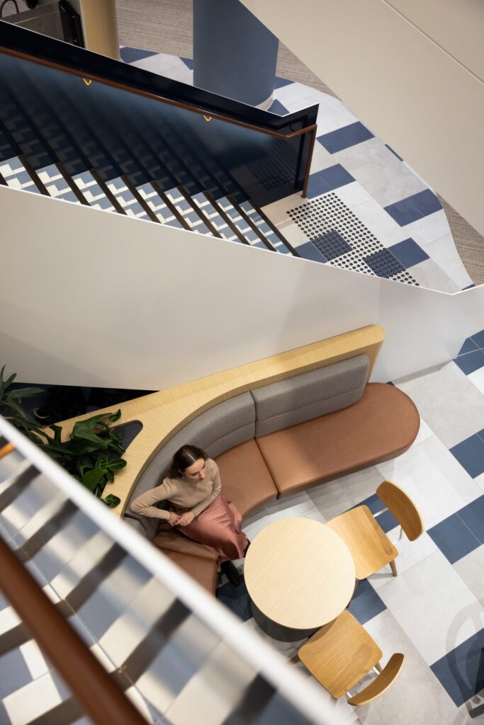 aluminium stair nosings installed at AGL head office in Adelaide