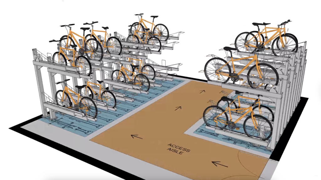 designing compliant bike storage layout
