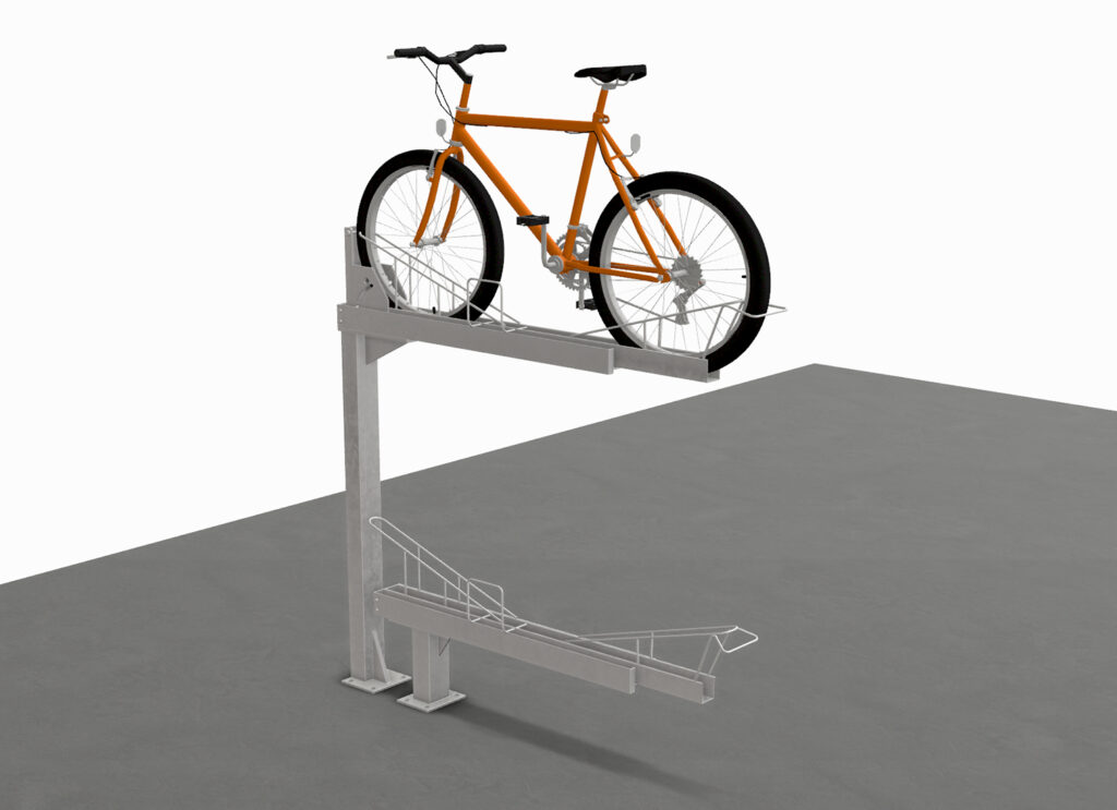 Classic EziStax® Max dynamic t-tier bike rack