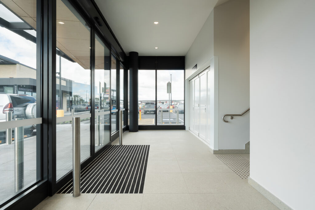 commercial entrance mats installed for accessibility compliance