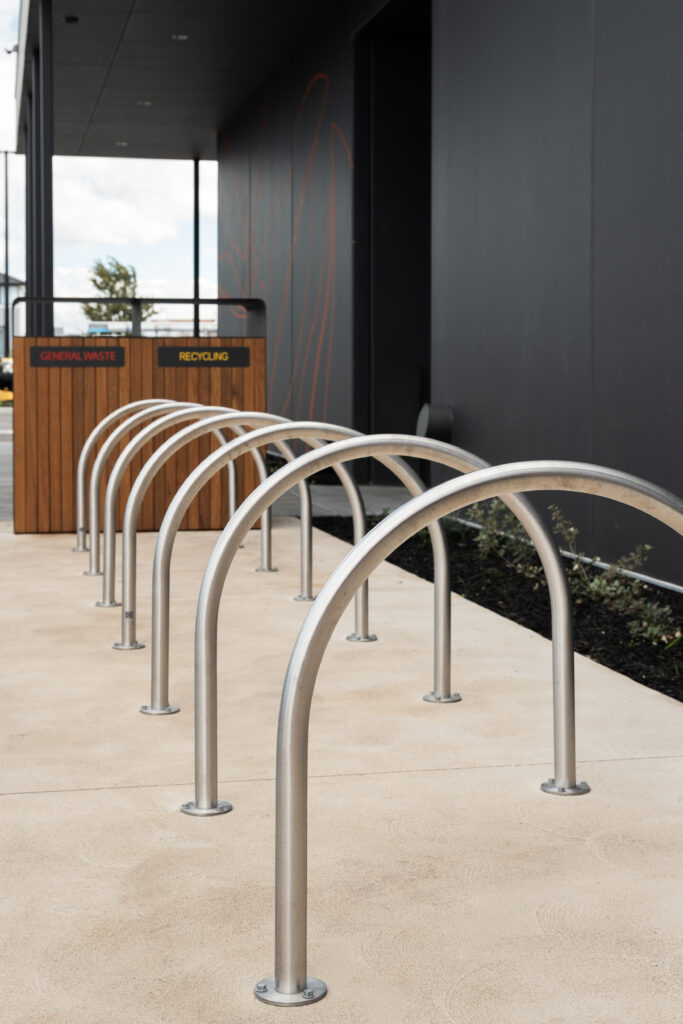 bike hoops installed at botanical village in mickleham