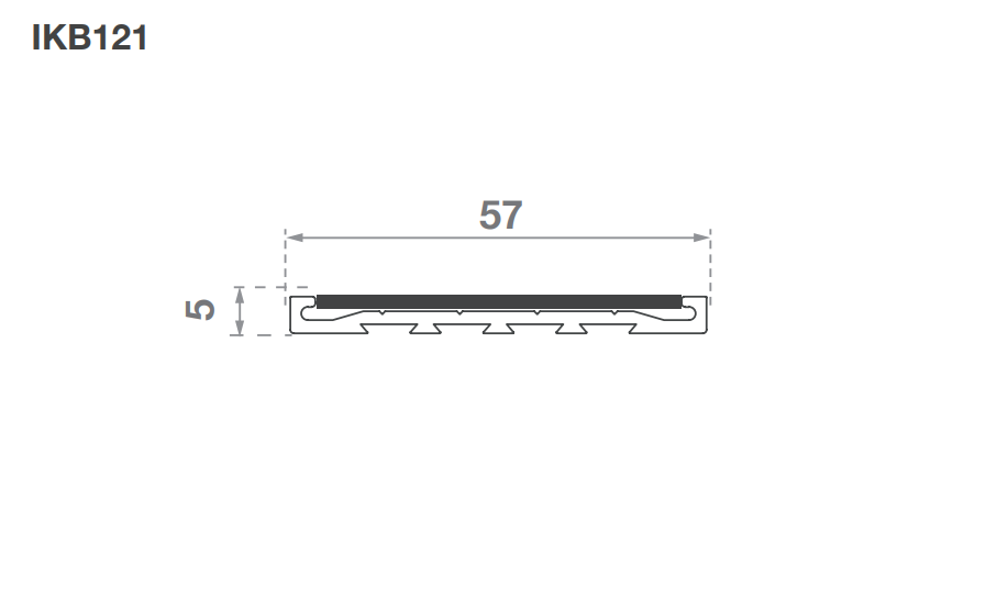 ikb121 rebated stair nosing cad drawing