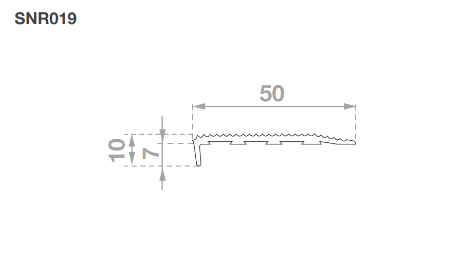 snr019 surface mounted stair nosing cad details