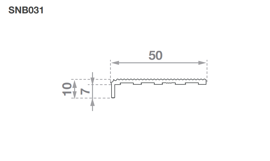 snb031 stair nosing cad details