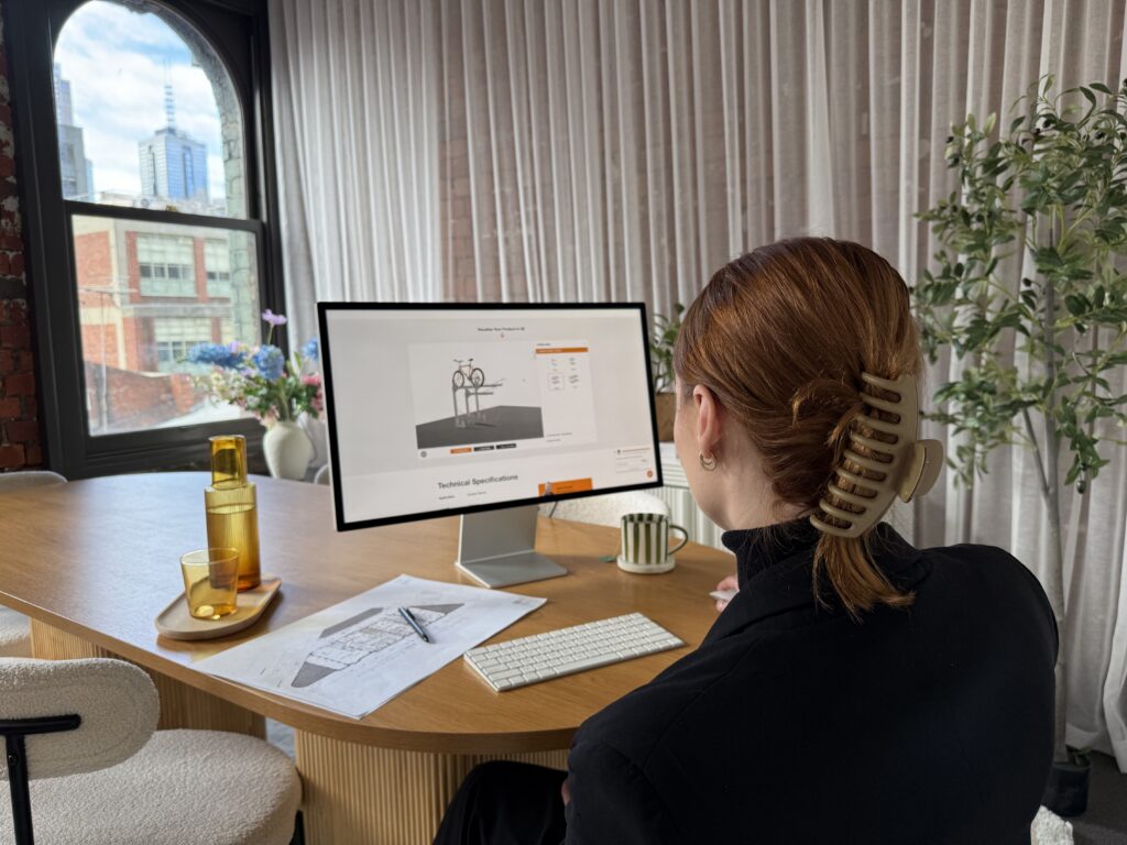 architect using classic architectural group Ezi360® Bike Storage Planner 